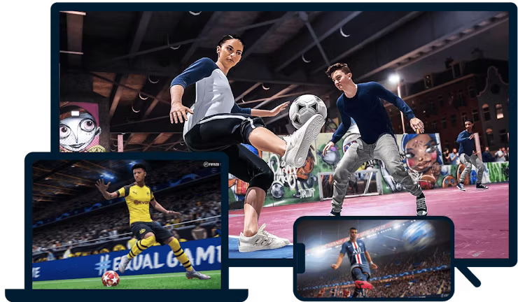 FIFA p&aring; en r&aelig;kke forskellige enheder.