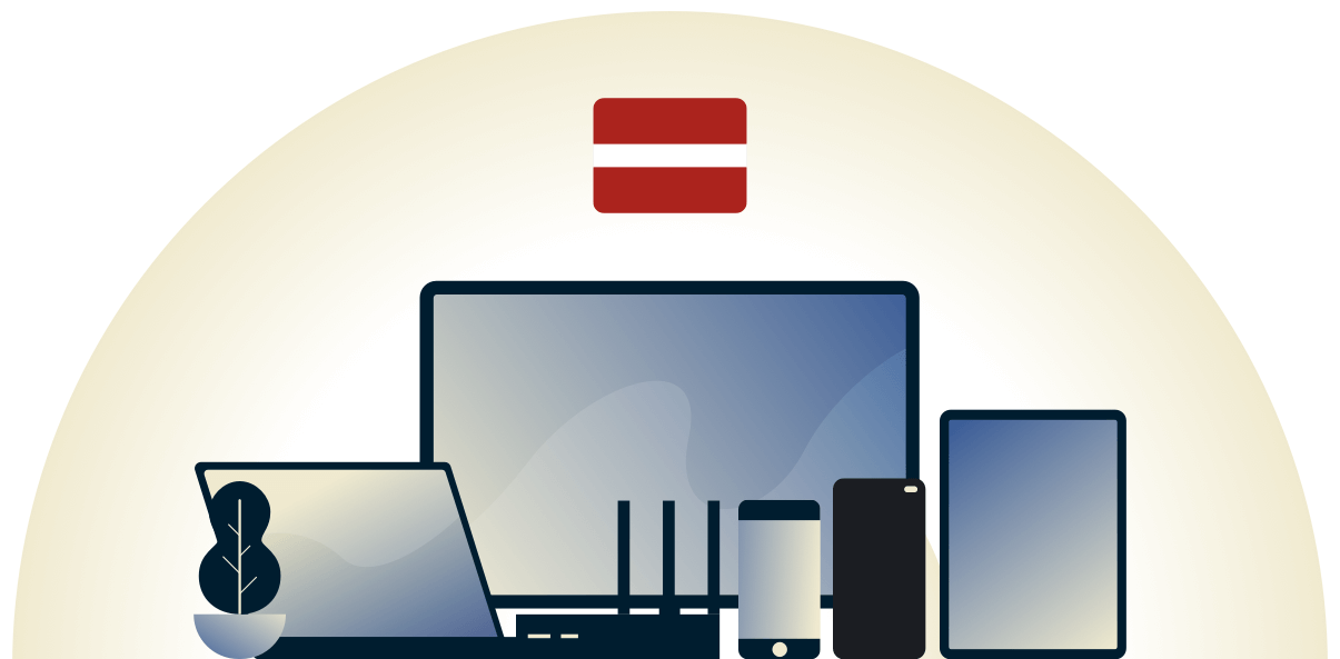 VPN Lettland sch&uuml;tzt eine Vielzahl von Ger&auml;ten.